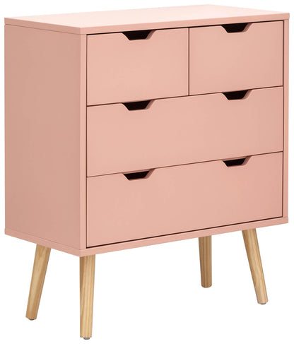 Nyborg Chest of Drawers Pink 4 Drawers
