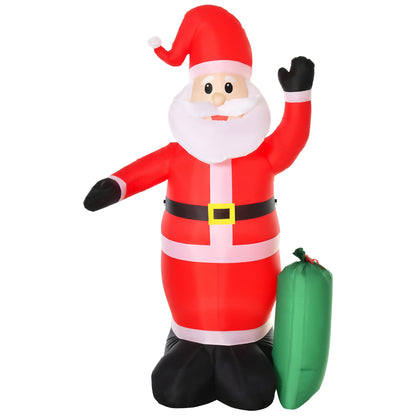 7.5ft Inflatable Christmas Santa Claus with LED Air Blown Xmas Décor Holiday Outdoor Yard Decoration Primary Image