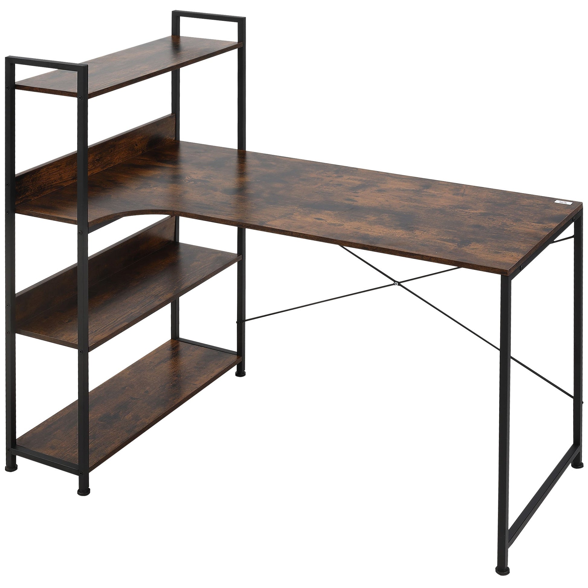 Small Industrial Computer Table Industrial Computer Workstation With Storage Nost & Host 47 Inch