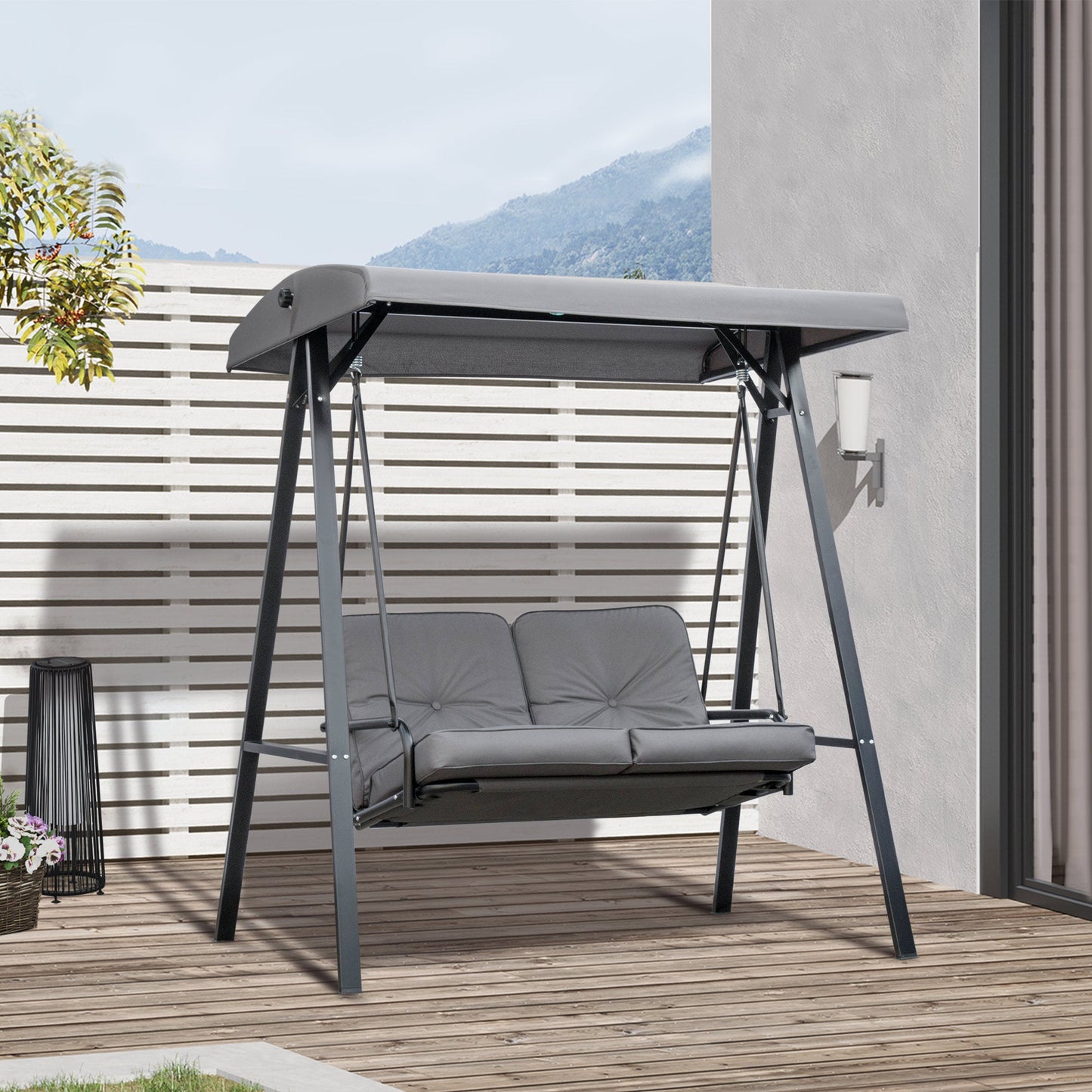 Outsunny Two-Seater Garden Swing Chair