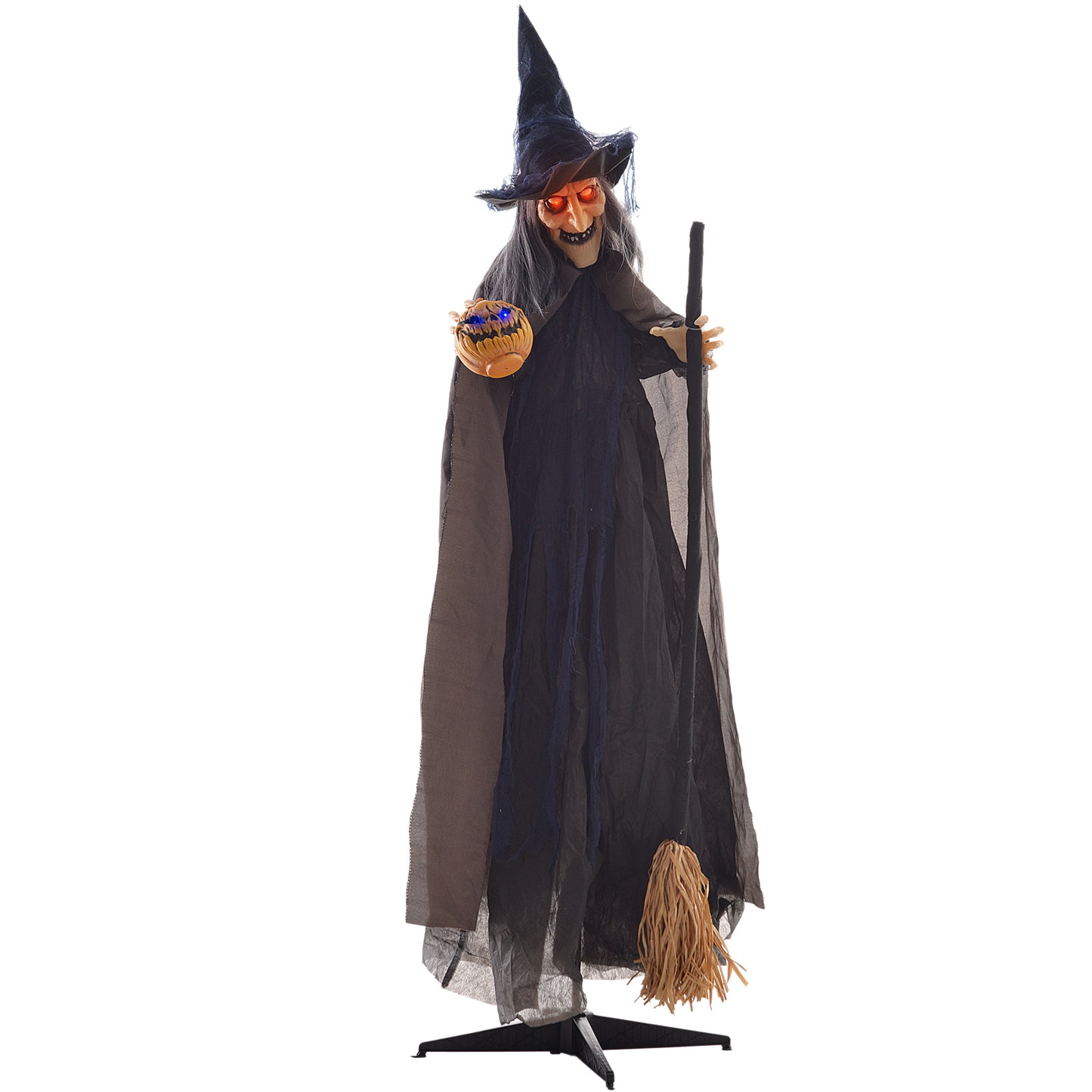 Animated Witch Halloween Decoration - 190cm