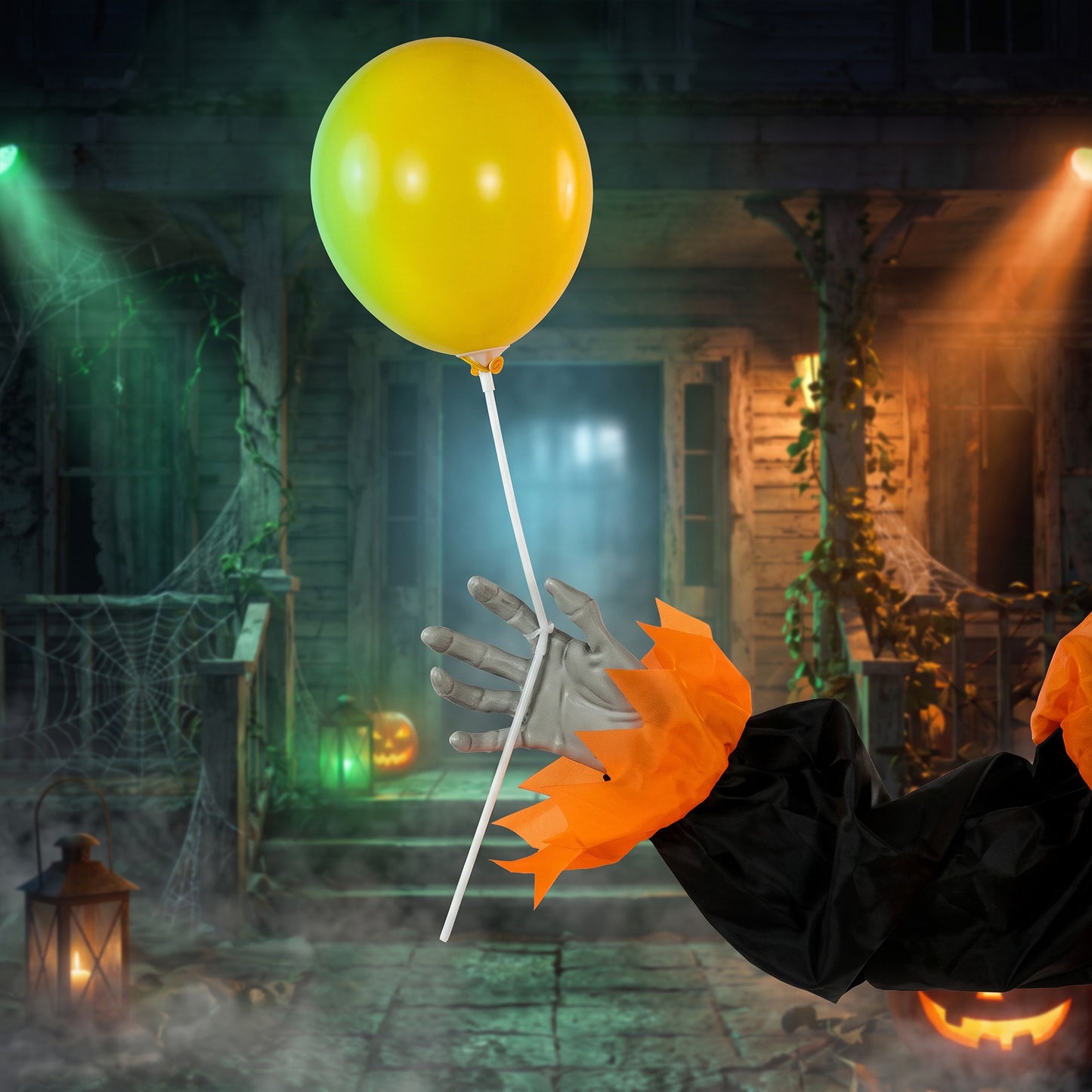 Animated Scary Clown Halloween Decoration - 190cm