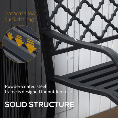 2 Seater Garden Bench Antique Loveseat for Yard