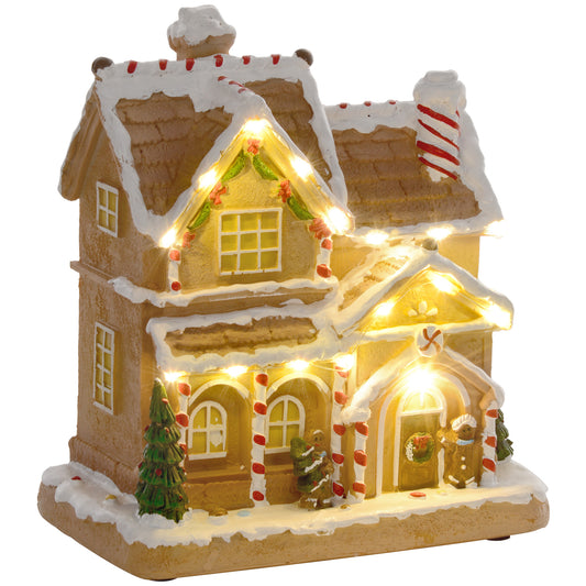 Gingerbread House Miniature Christmas Scene - 22.5cm