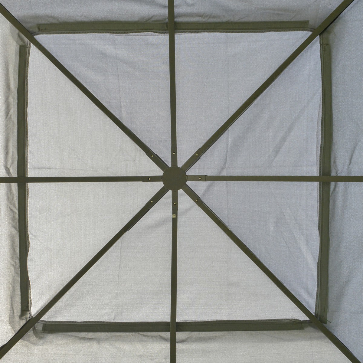 3Mx3M Garden Gazebo Double Top Outdoor Canopy Patio Event Party Wedding Tent Backyard Sun Shade with Netting - Grey