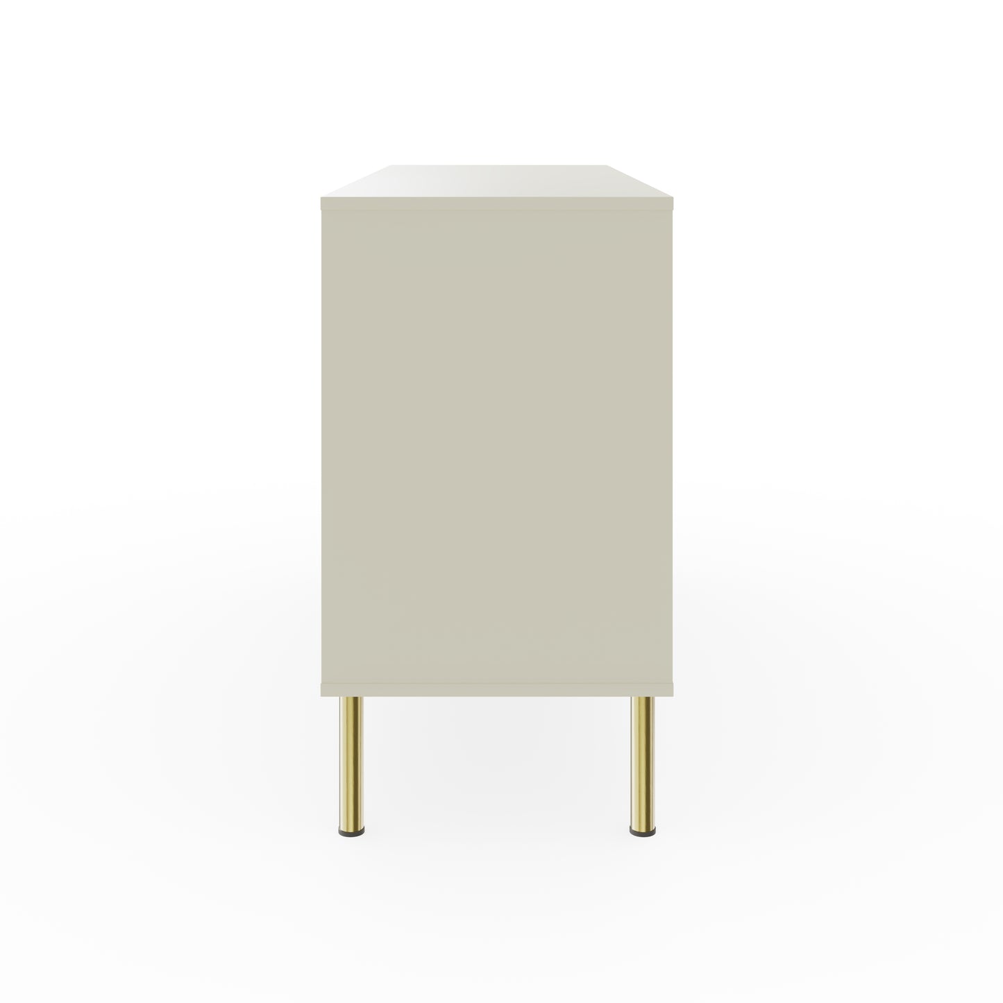 Nervata Large Sideboard White & Gold 2 Doors 4 Shelves 3 Drawers