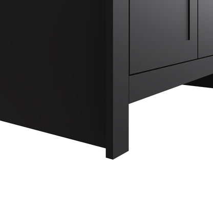 Lancaster 3 Piece Bedroom Furniture Set Black