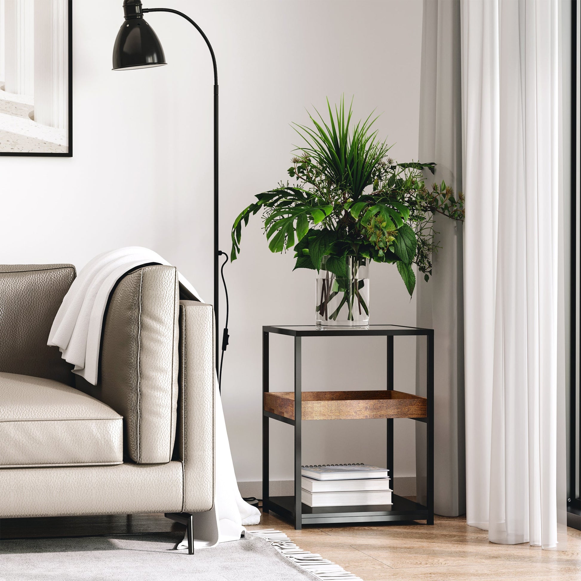 Industrial Side Table Primary Image