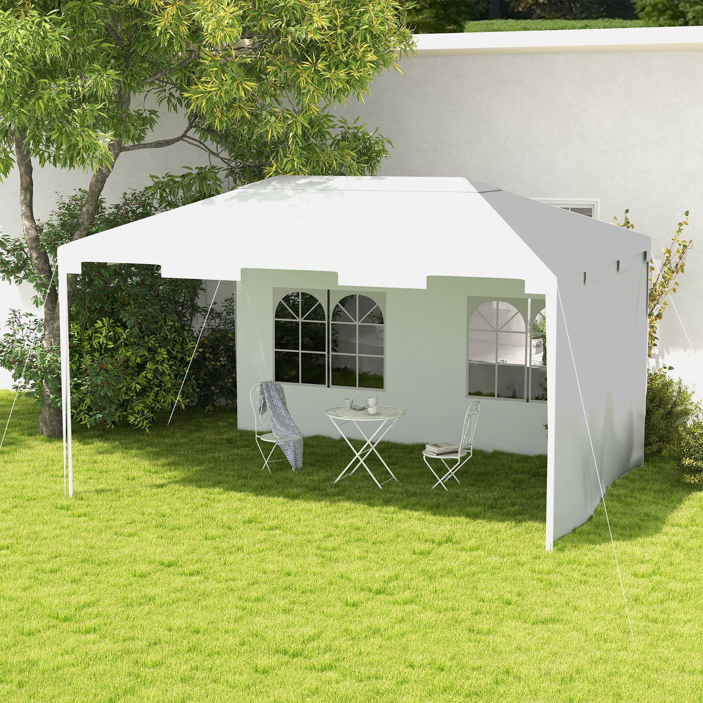 3 x 4m Half-Open Garden Gazebo