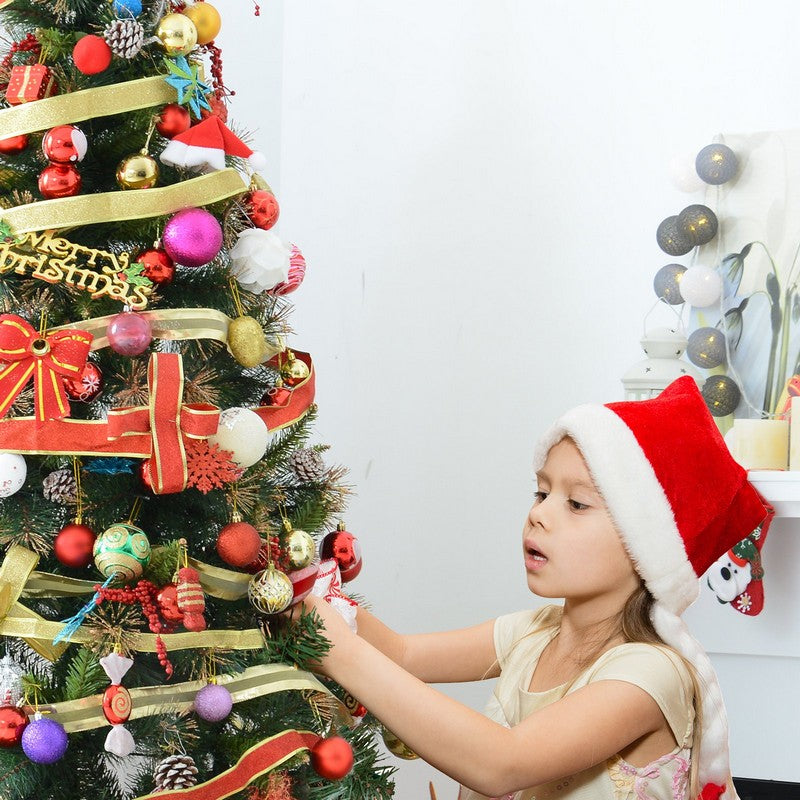 6FT Pre-Lit Artificial Christmas Tree