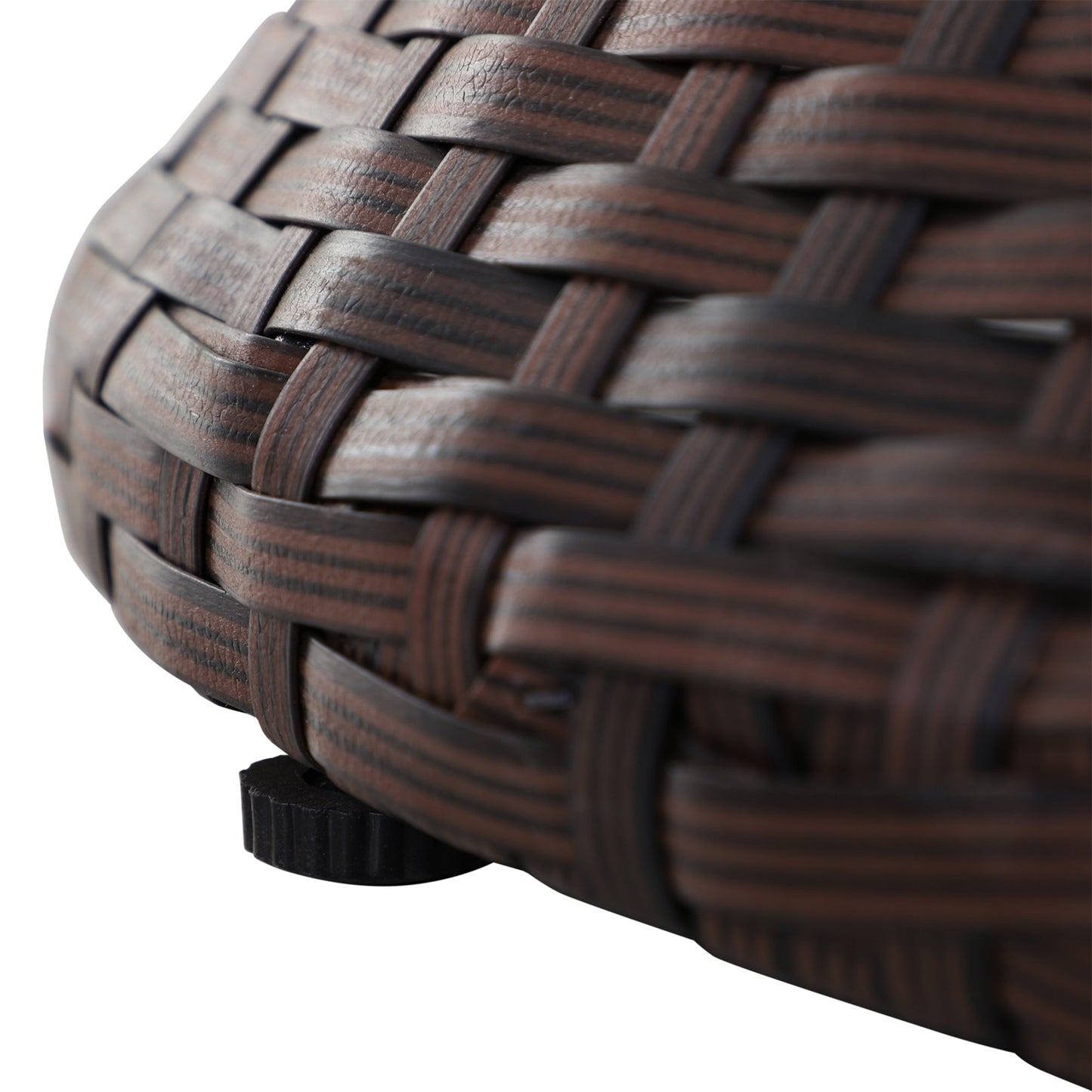 PE Rattan Ice Bucket Table