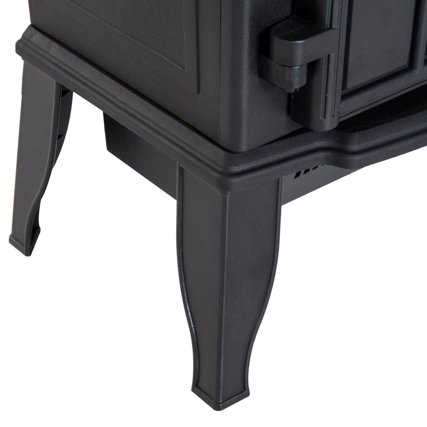 Electric Fireplace Heater Freestanding Stove with LED Flame Effect 1000W/2000W-Black