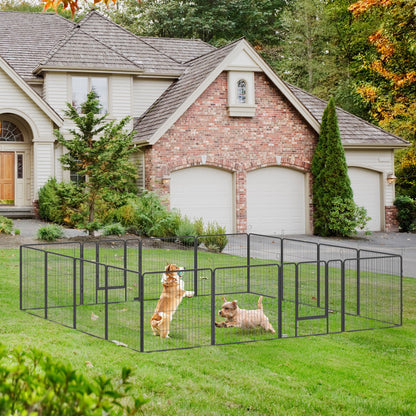 PawHut 16-Panel Small/Medium Pet Playpen