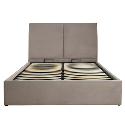 Montrel King Size Ottoman Bed Natural 5 x 7ft