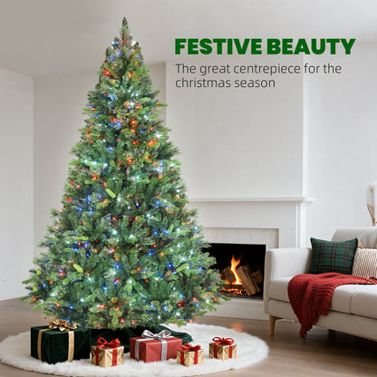 7ft Christmas Tree Artificial - Multicoloured 3017 Tips