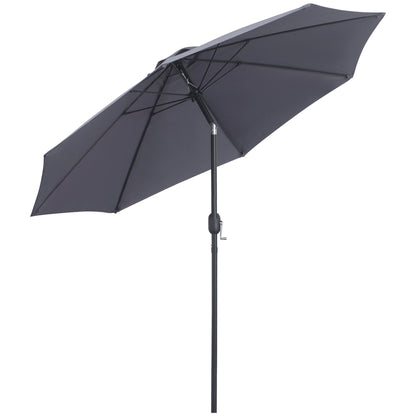 2.7M Patio Sun Umbrella Parasol Tilt Shade Shelter Canopy Aluminium Frame Primary Image