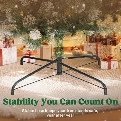 8ft Pinecone Christmas Tree Arch Artificial - White Frosted Green  1800 Tips