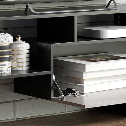 Modern TV Cabinet with Wall Shelf