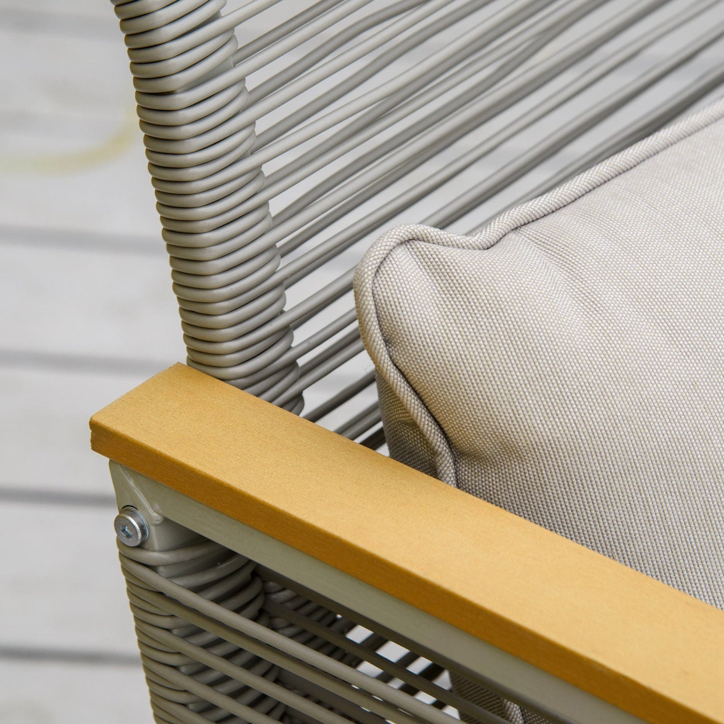 4-Pieces Patio Wicker Sofa Set