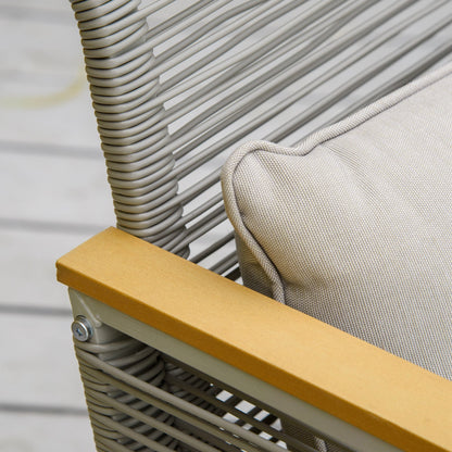 4-Pieces Patio Wicker Sofa Set