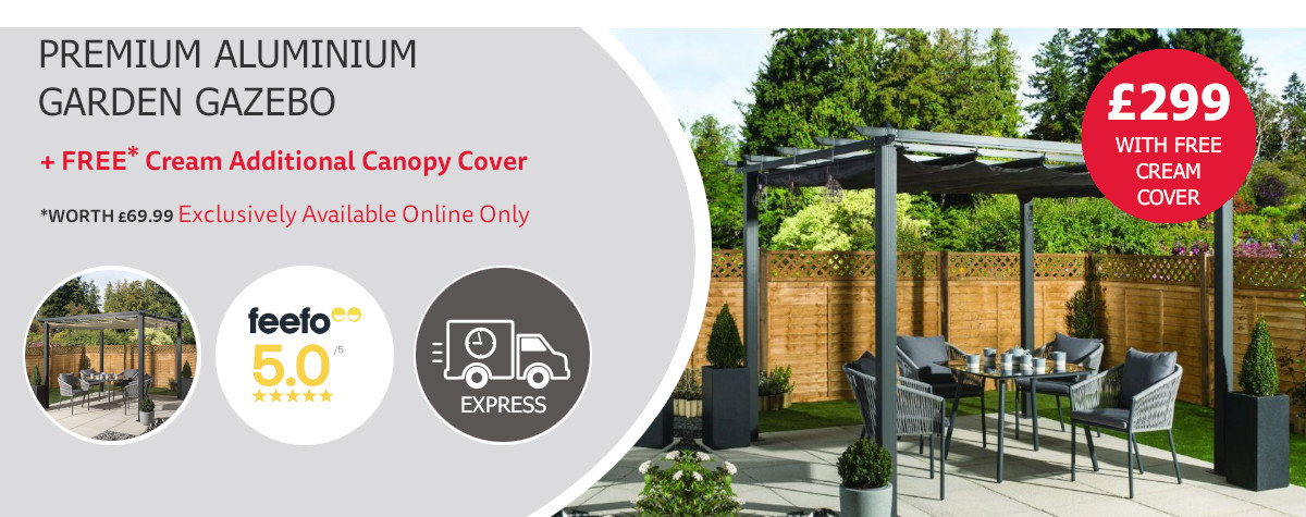 Gazebo with free cover