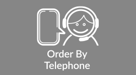 You can order by phone with our friendly customer support team