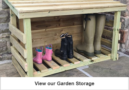 Garden storage structures, outdoor storage for the garden