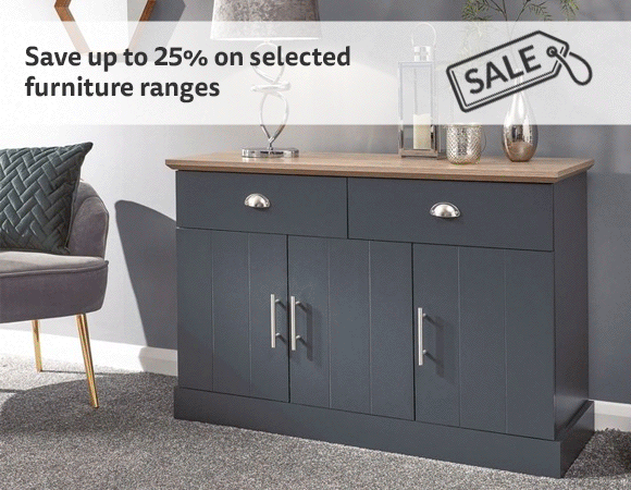 Furniture sale - save 25% on indoor furniture ranges