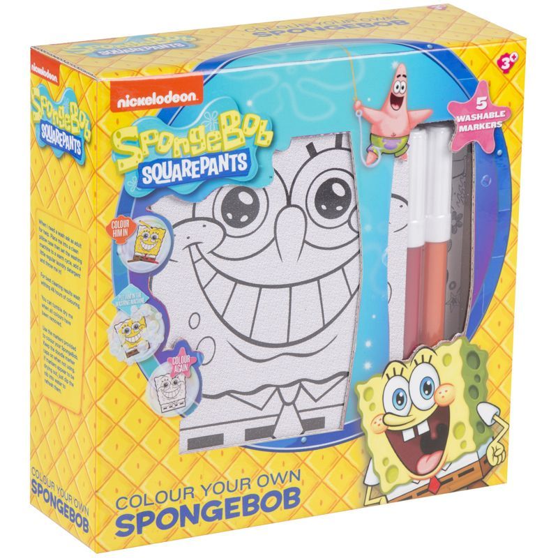 SpongeBob Squarepants Colour In SpongeBob Plush Toy