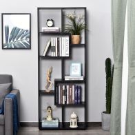 See more information about the Homcom Eight-Section Tall Shelving Unit - Black