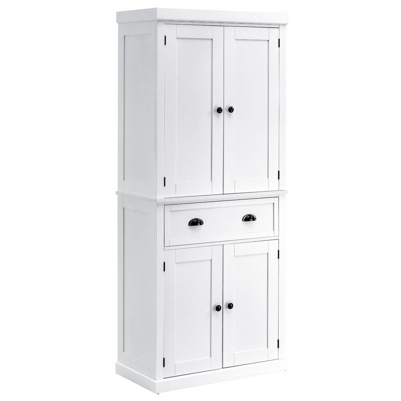 Homcom Traditional Colonial Freestanding Kitchen Cupboard - Buy Online ...