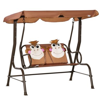 Outsunny 2 Seater Kids Garden Swing Seat from QD Stores