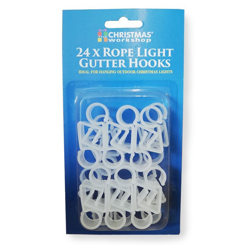24 Rope Light Gutter Hooks
