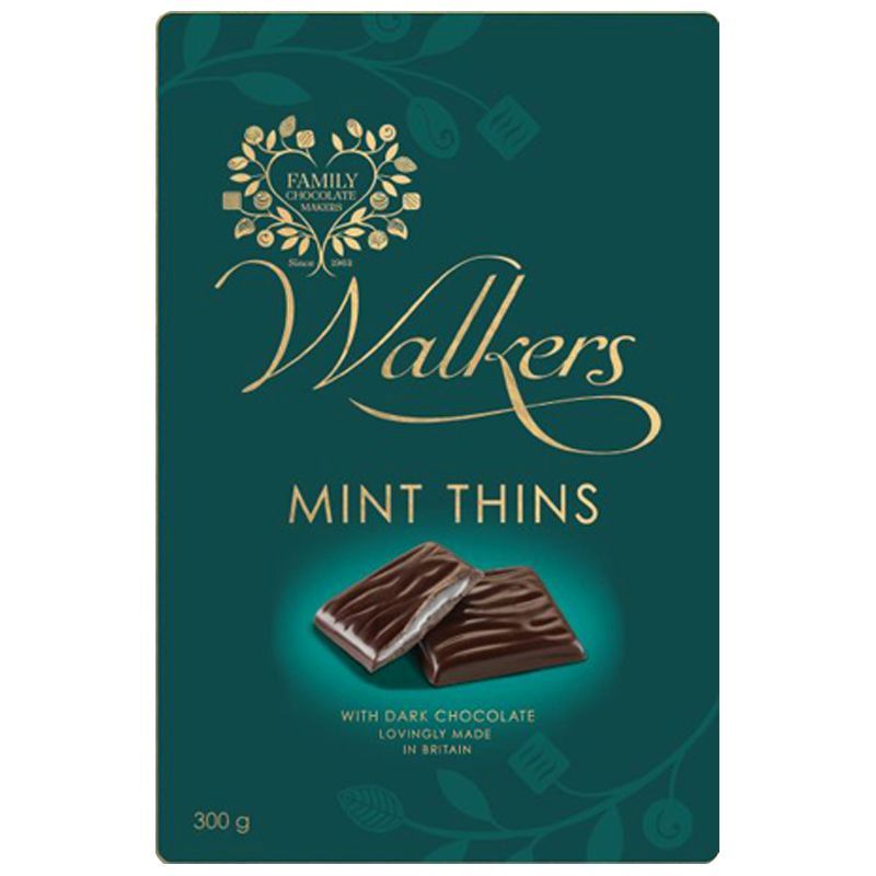 Walkers After Mint Dark Chocolate Thins Tin 300g