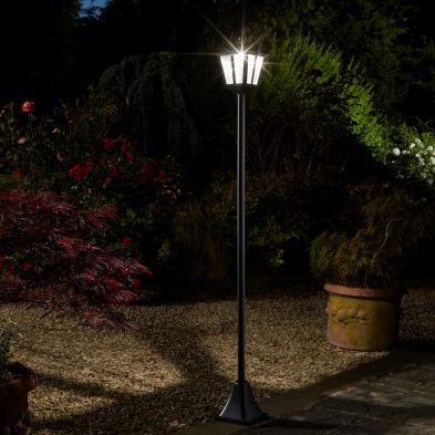 Solar Garden Light Lamp Post Decoration White Led 174cm Super Smart By Smart Solar