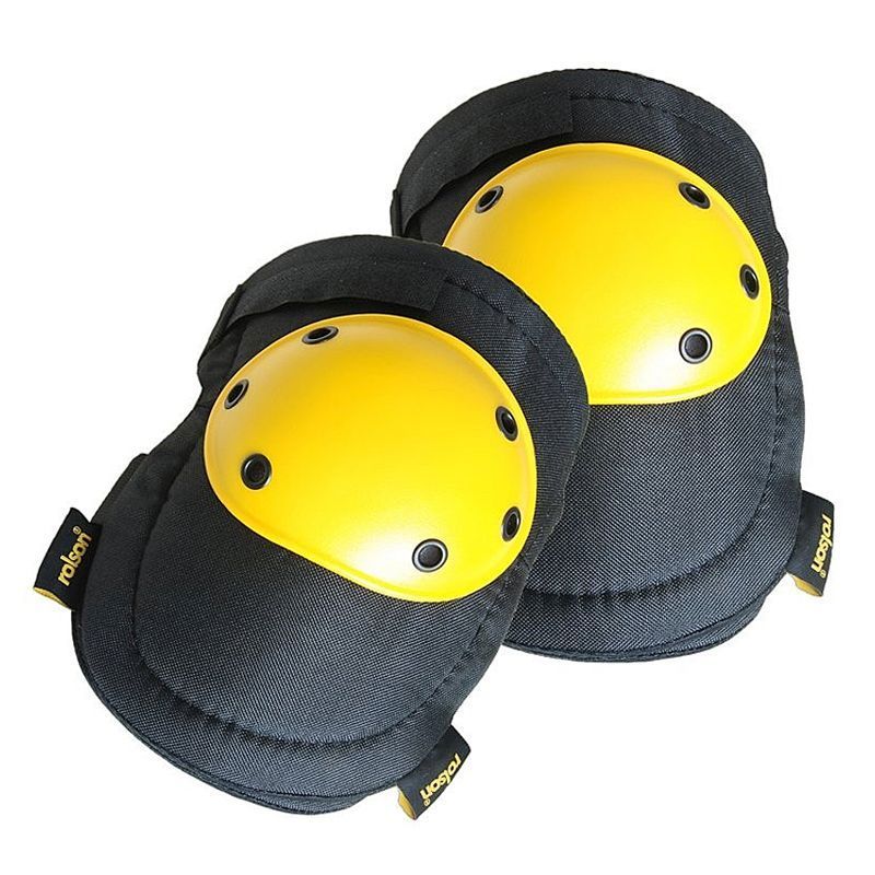 Rolson Hard Cap Knee Pads - Yellow Caps