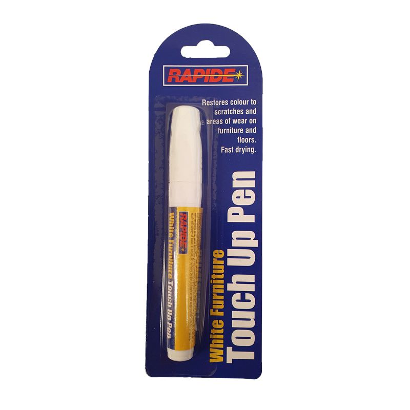 WHITE FURNITURE TOUCH UP PEN Marker Permanent Removes Marks Cabinet Floor  UK
