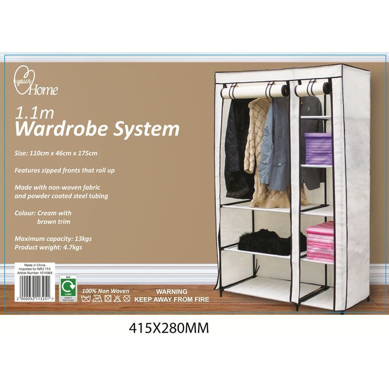 1.1 Metre Wardrobe System