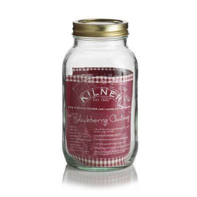 Product photograph of Glass Jar Twist Lid 1 Litre - Clear By Kilner from QD stores