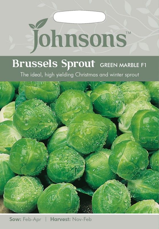 Johnsons Brussels Sprout Green Marble F1 Seeds