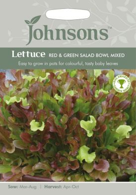 Johnsons Lettuce Red Green Salad Bowl Seeds