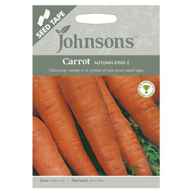 See more information about the Johnsons Seed Tape Carrot Autumn King Seeds