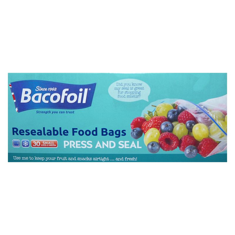 30 Baco Resealable Small Food & Freezer Bags