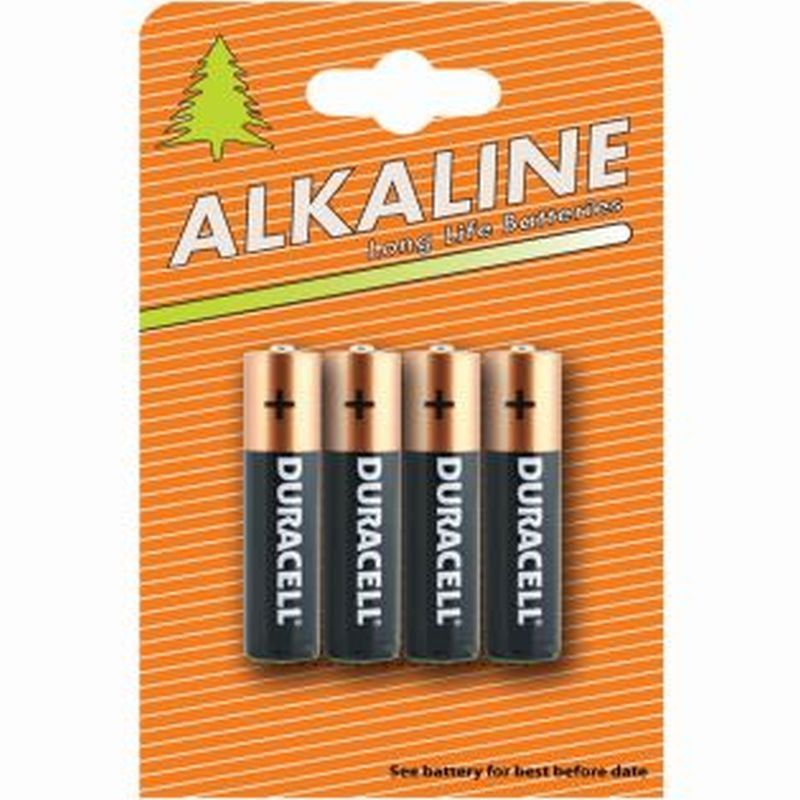 4 Pack Duracell AAA Batteries