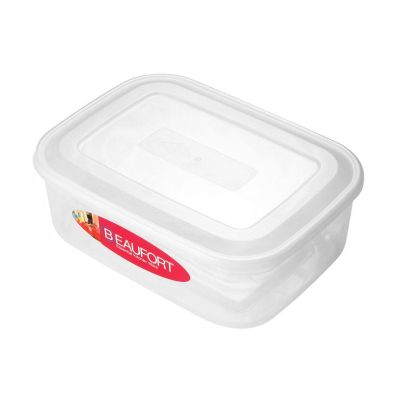 Plastic Food Container Rectangle 45 Litres Clear By Beaufort