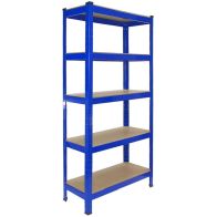 See more information about the Steel Shelving Units 150cm - Blue Heavy Duty Set Of Six Extra Wide T-Rax 75cm by Raven