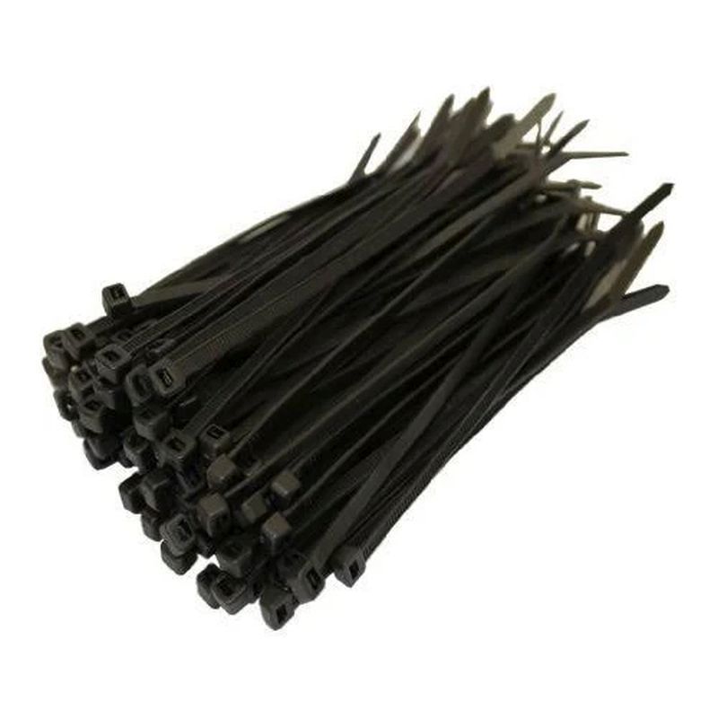 50 Pack 12 Inch Black Cable Ties (4.8mm)