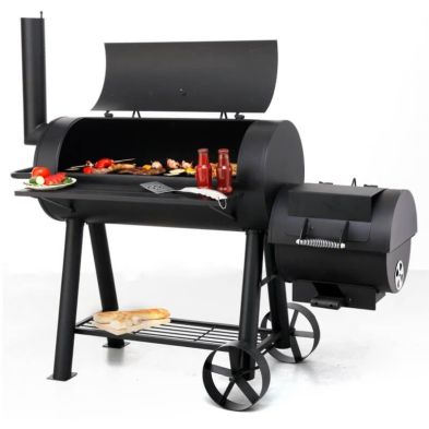 Product photograph of Premium Offset Garden Bbq Smoker By Tepro from QD stores