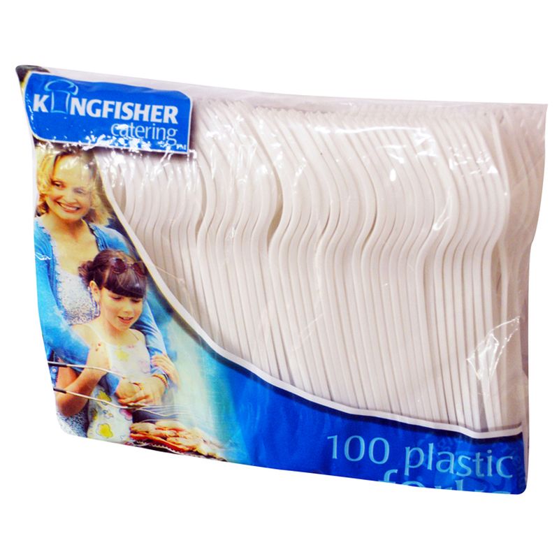 Kingfisher Plastic Disposable Forks (Pack 60)