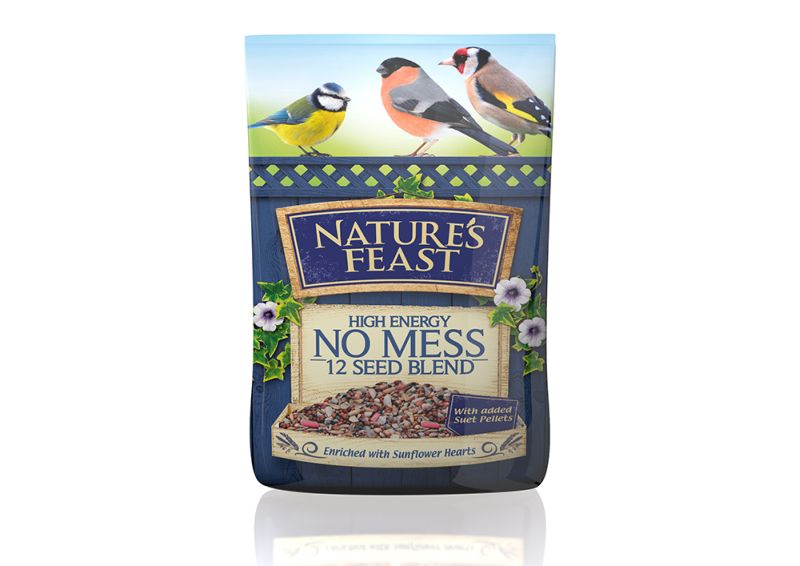 No Mess Bird Food 12 Seed Blend 12.75KG